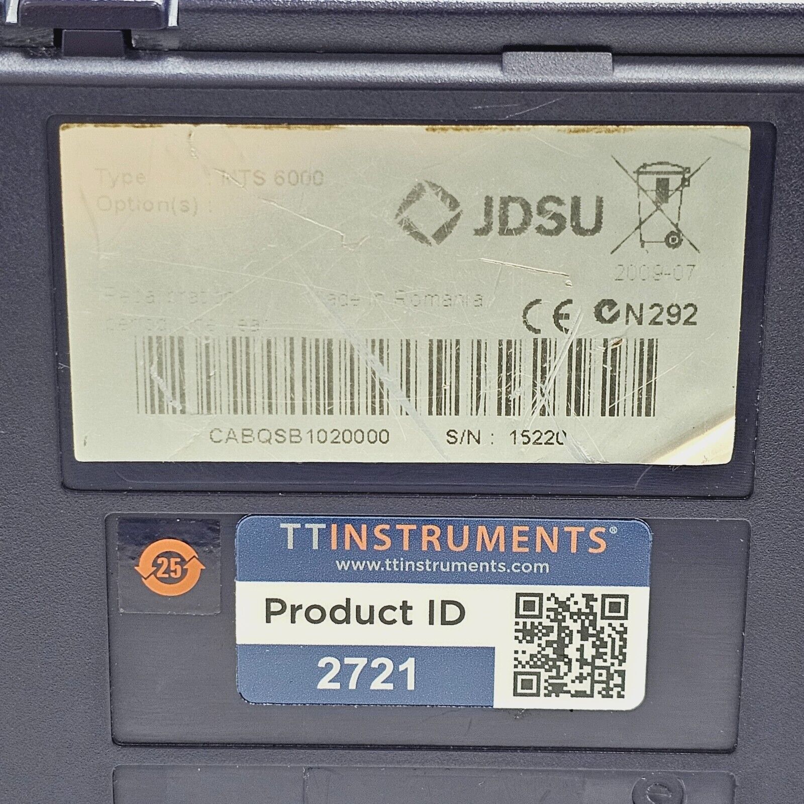 Viavi JDSU MTS 6000 w/ 8126 HD OTDR 1310/1550 nm SM 42/40 dB FC/PC E8126HD 380KM