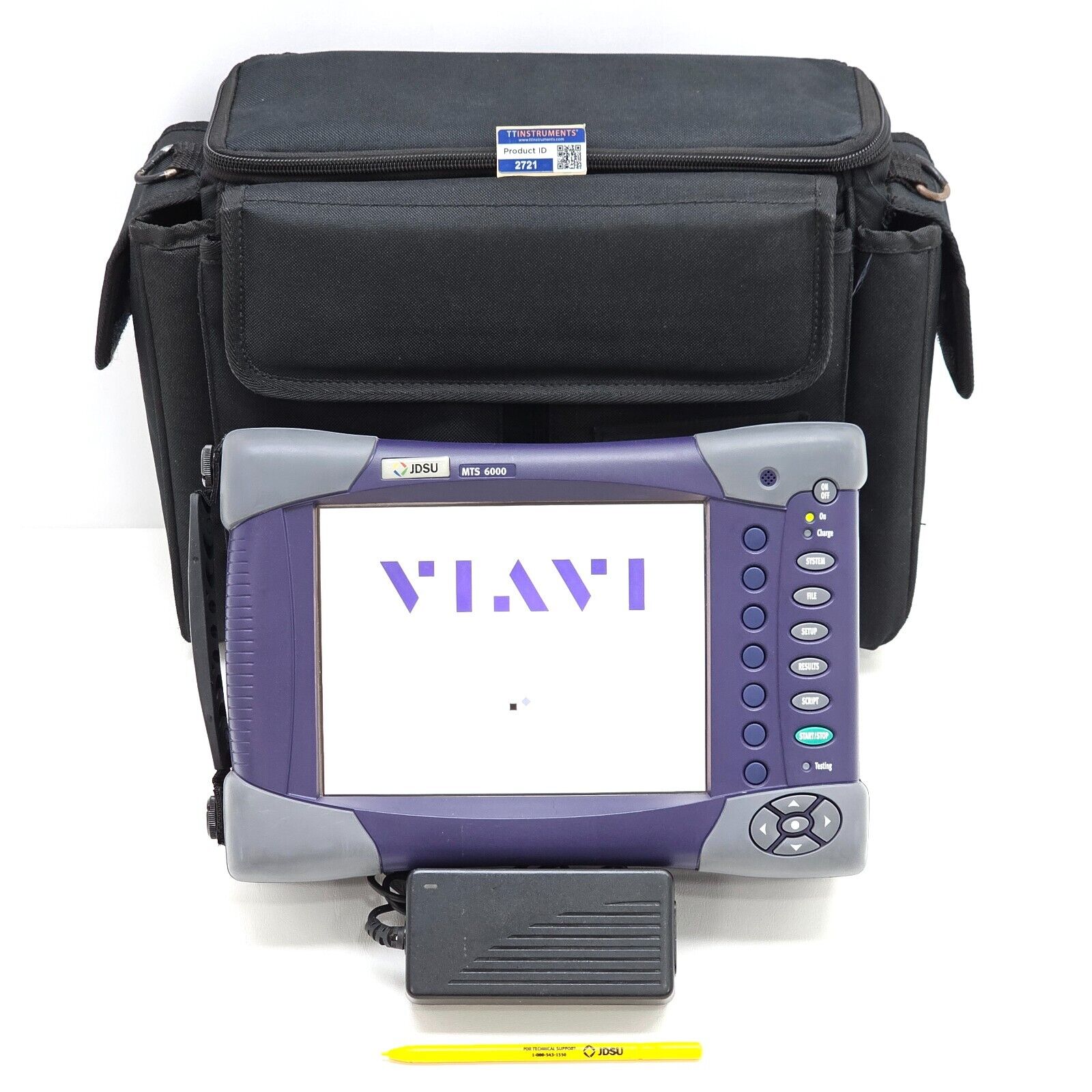 Viavi JDSU MTS 6000 w/ 8126 HD OTDR 1310/1550 nm SM 42/40 dB FC/PC E8126HD 380KM