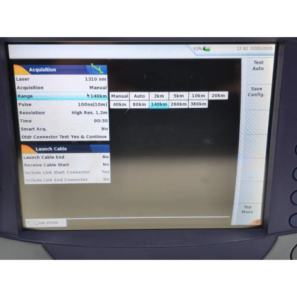 MTS 6000 serial number and asset label on rear of unit