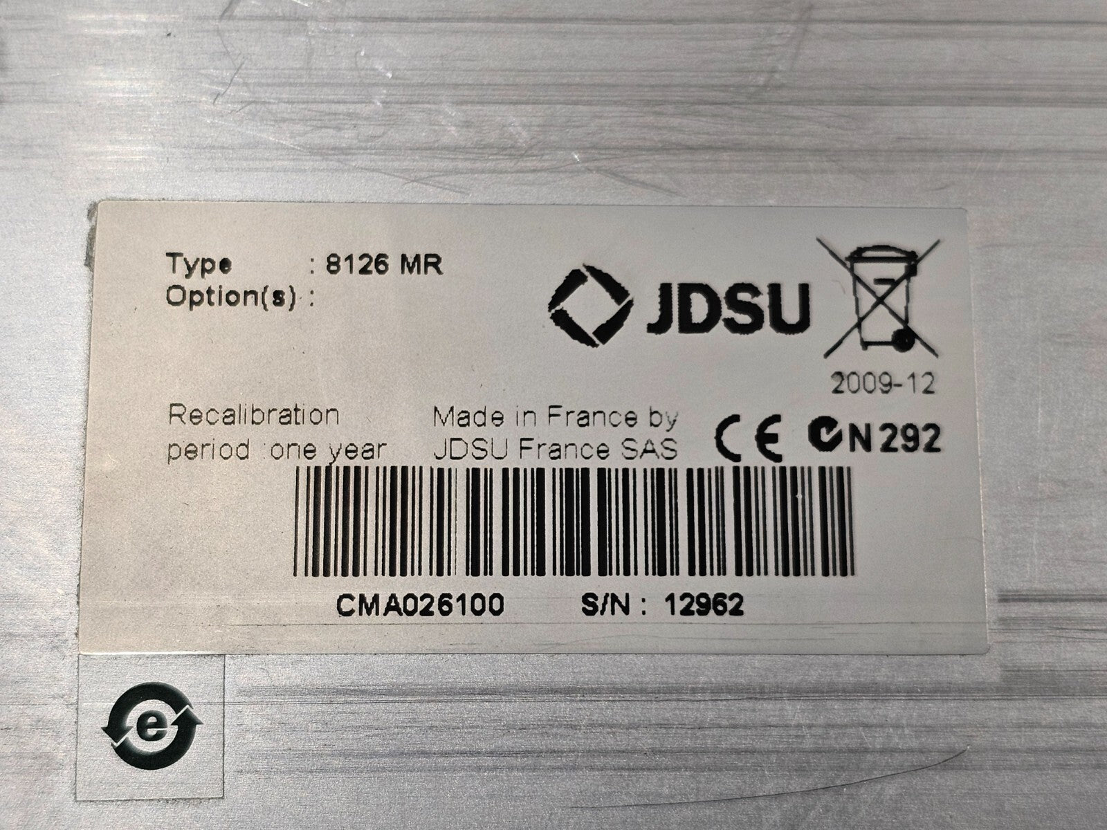 Viavi JDSU MTS 6000 with 8126 MR OTDR Module 1310/1550nm Singlemode Medium Range