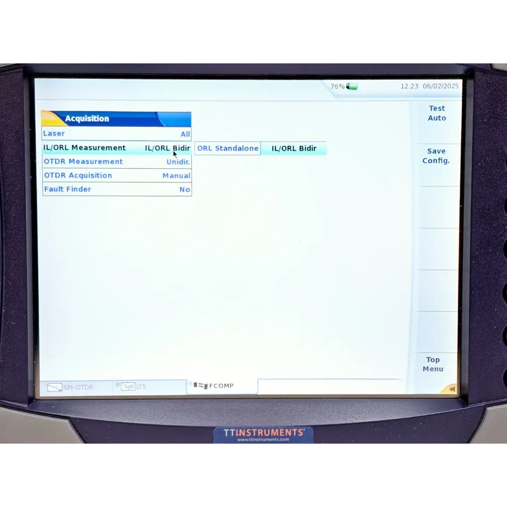 Viavi JDSU MTS 6000A + 8126C SM OTDR 1310/1550nm 47 dB with FCOMP Software