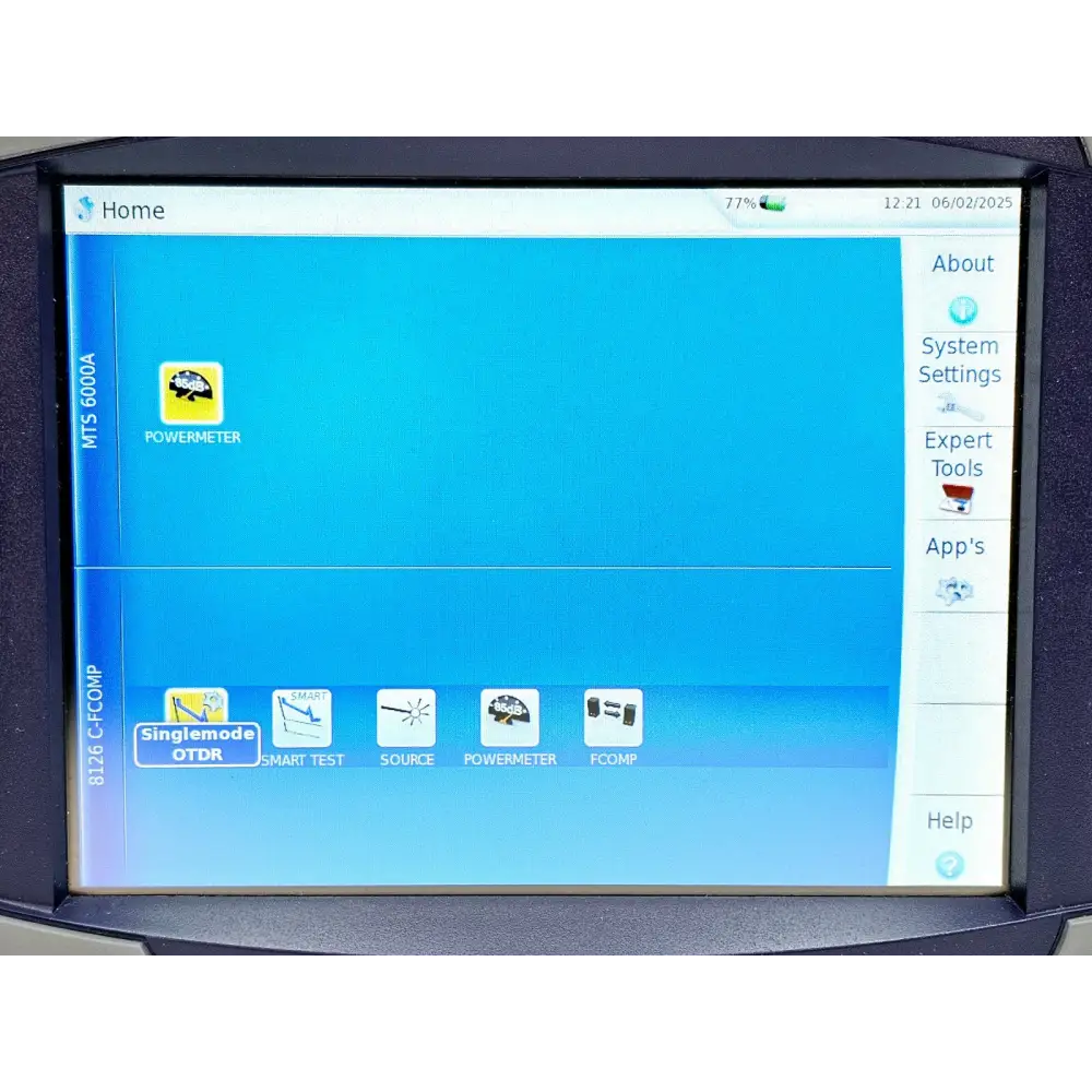 Viavi JDSU MTS 6000A + 8126C SM OTDR 1310/1550nm 47 dB with FCOMP Software