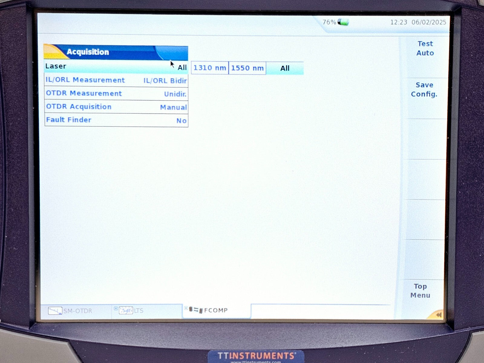 Viavi JDSU MTS 6000A + 8126C SM OTDR 1310/1550nm 47 dB with FCOMP Software
