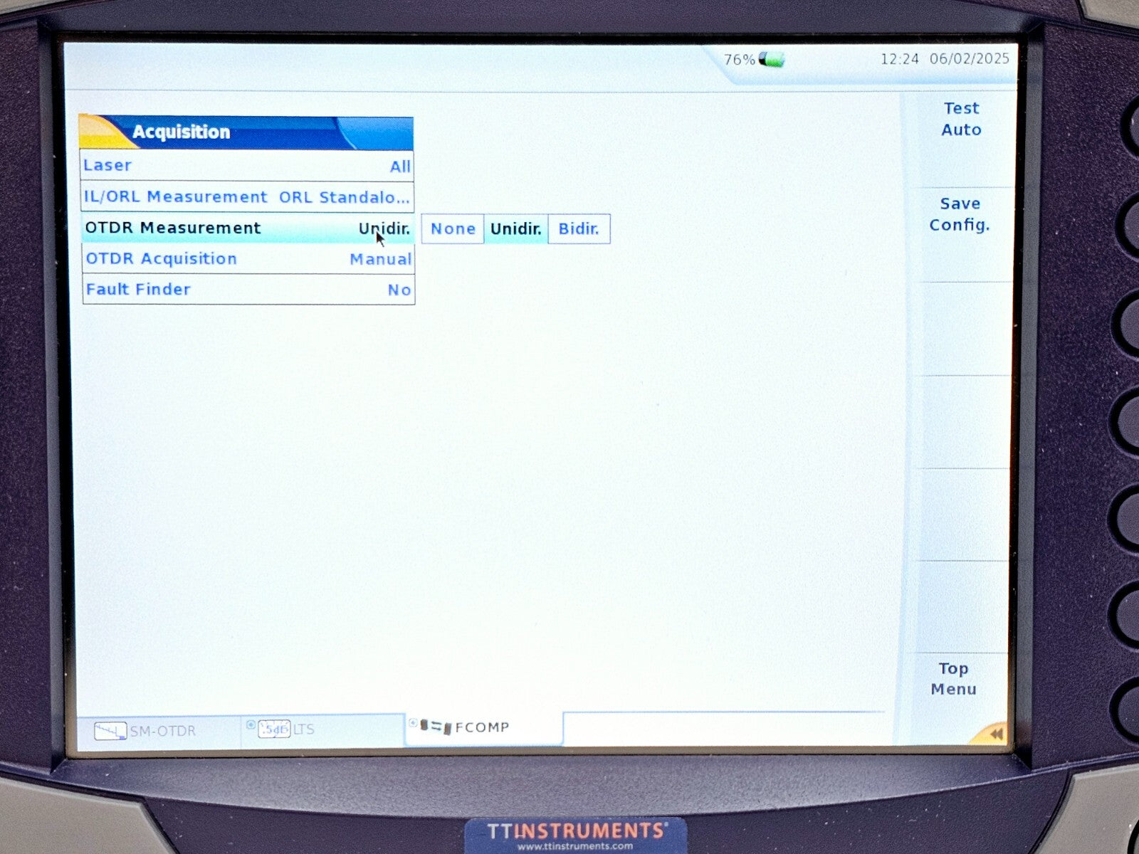 Viavi JDSU MTS 6000A + 8126C SM OTDR 1310/1550nm 47 dB with FCOMP Software