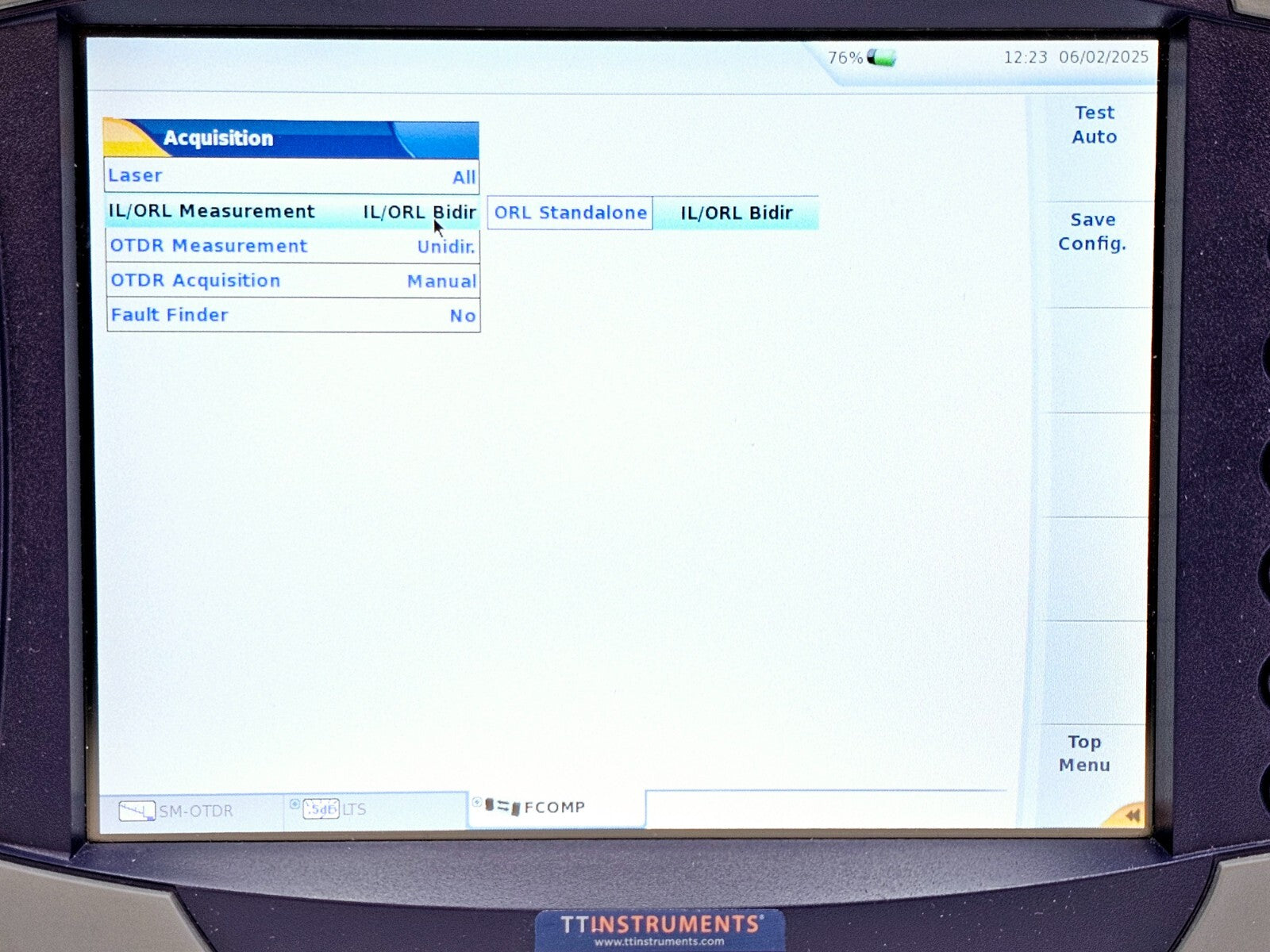Viavi JDSU MTS 6000A + 8126C SM OTDR 1310/1550nm 47 dB with FCOMP Software