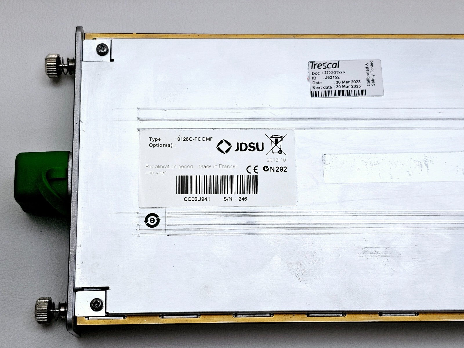 Viavi JDSU MTS 6000A + 8126C SM OTDR 1310/1550nm 47 dB with FCOMP Software