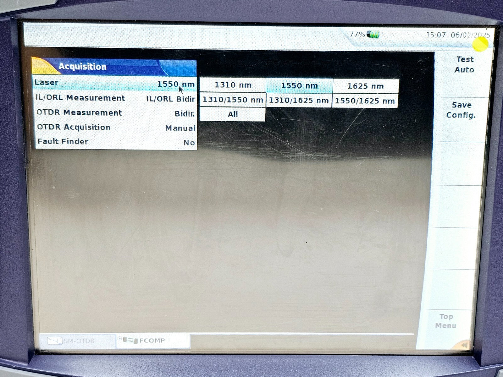 Viavi JDSU MTS 6000A + 8136B SM OTDR 1310/1550/1625nm FCOMP IL ORL Bi-Directiona