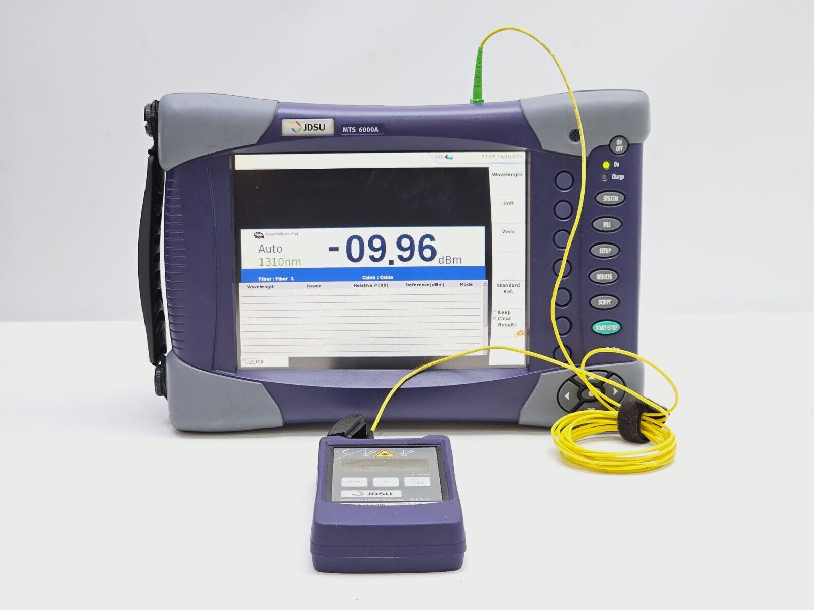 Viavi JDSU MTS 6000A Mainframe Platform with Power Meter & Visual Fault Locator
