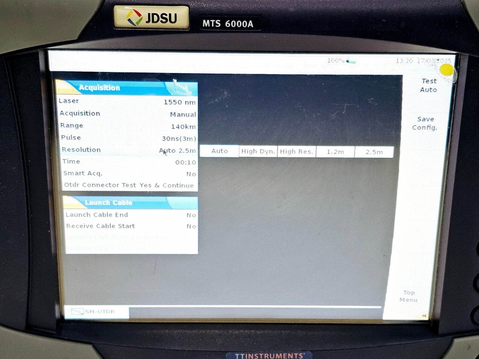 Viavi JDSU MTS 6000A Platform with 8126 HD OTDR Module 1310/1550 nm Singlemode