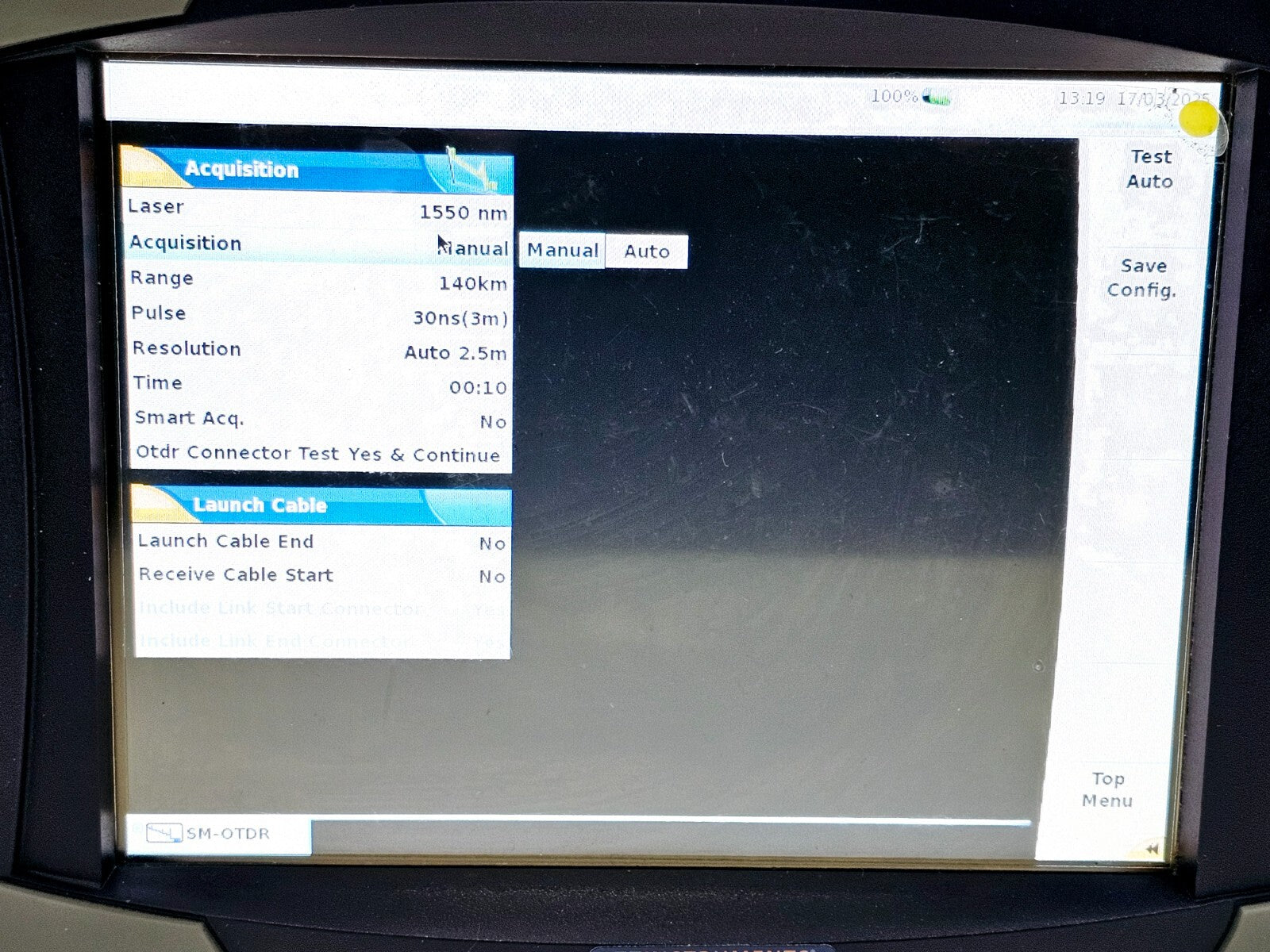 Viavi JDSU MTS 6000A Platform with 8126 HD OTDR Module 1310/1550 nm Singlemode