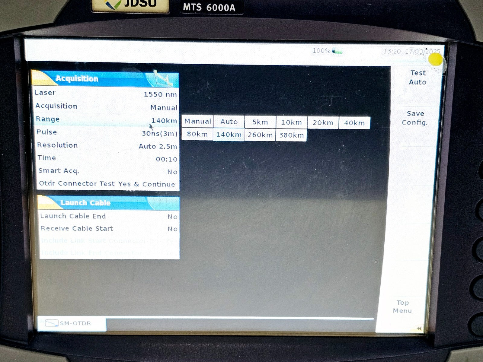 Viavi JDSU MTS 6000A Platform with 8126 HD OTDR Module 1310/1550 nm Singlemode