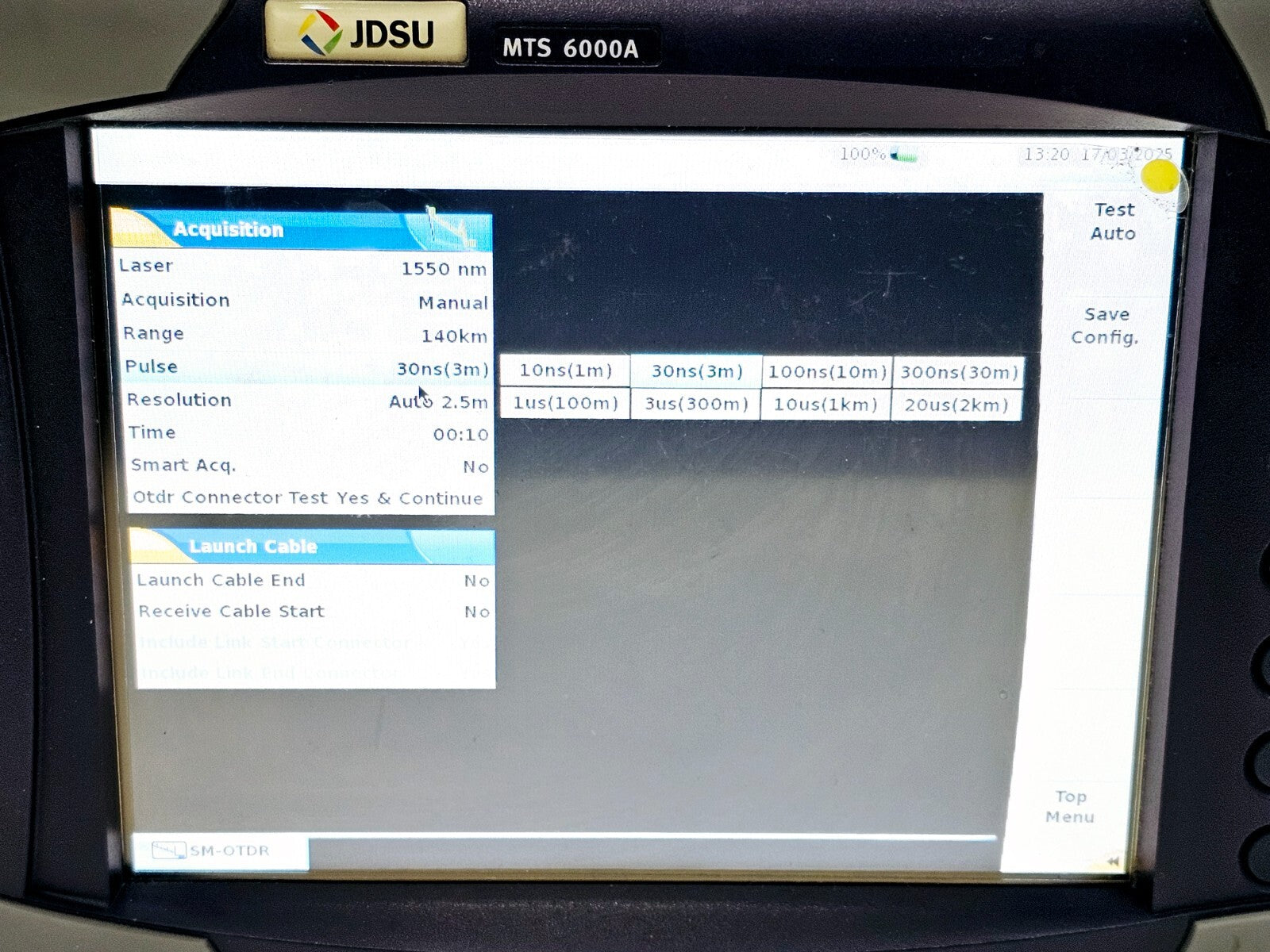 Viavi JDSU MTS 6000A Platform with 8126 HD OTDR Module 1310/1550 nm Singlemode