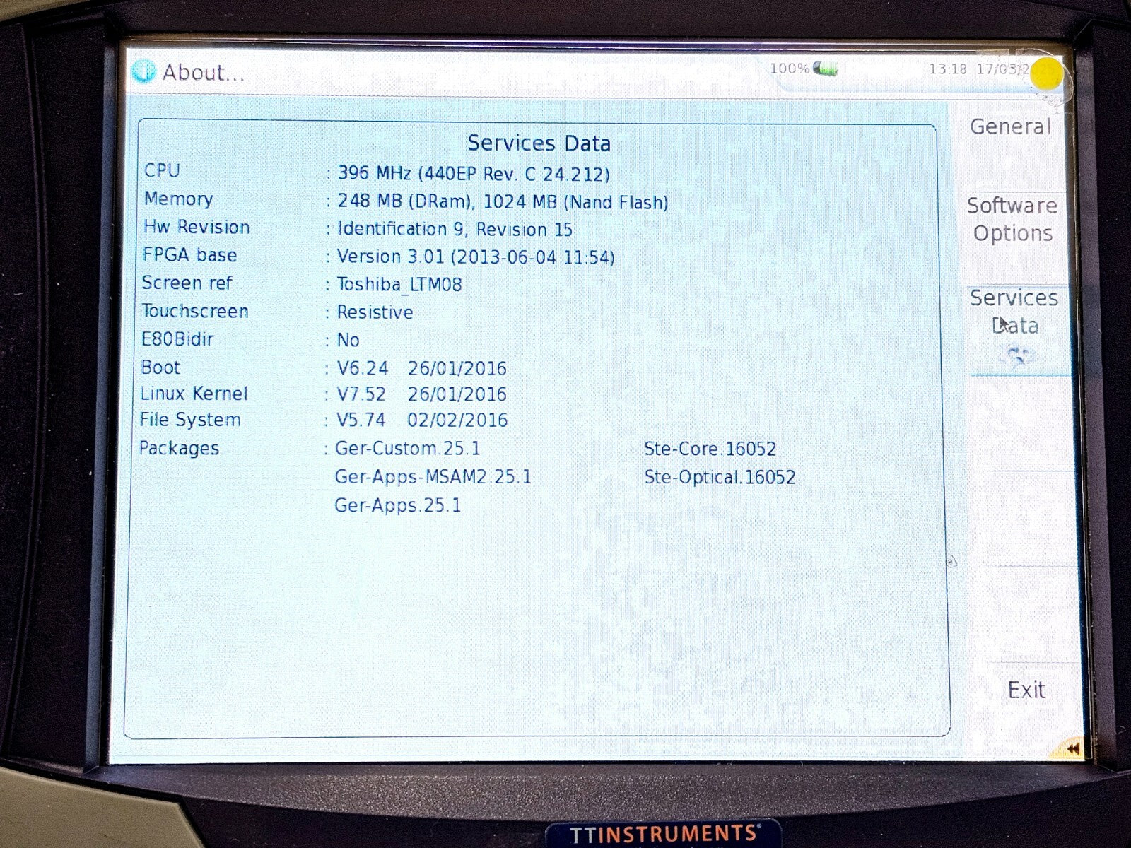Viavi JDSU MTS 6000A Platform with 8126 HD OTDR Module 1310/1550 nm Singlemode