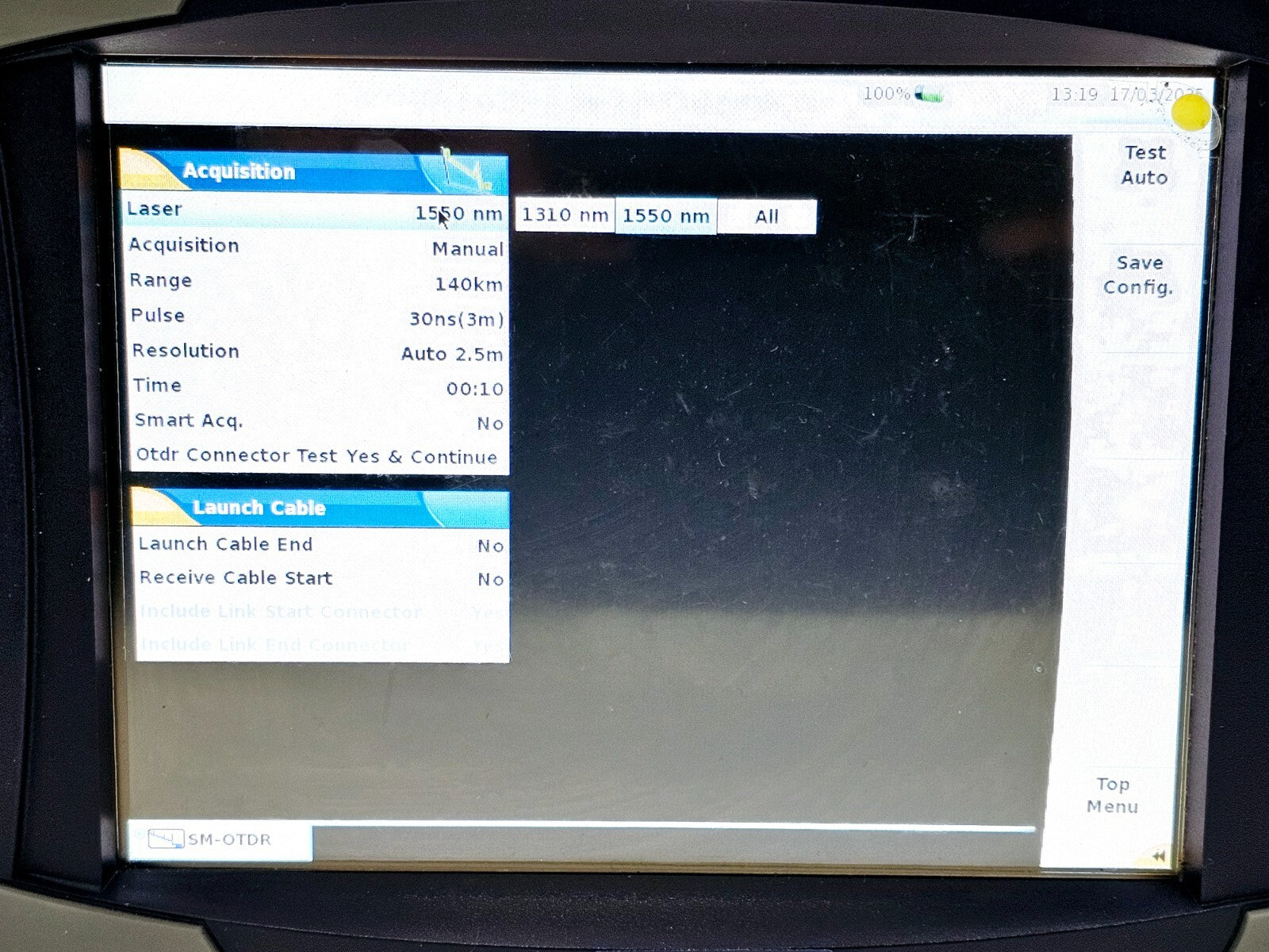Viavi JDSU MTS 6000A Platform with 8126 HD OTDR Module 1310/1550 nm Singlemode