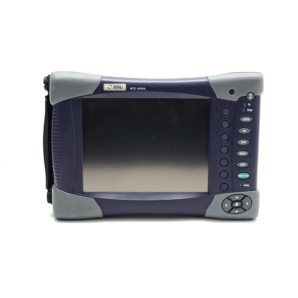 Viavi MTS 6000A mainframe showing colour touchscreen display and keypad
