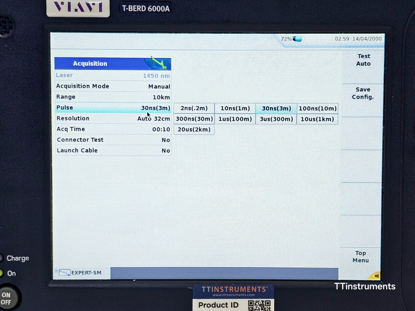 Viavi JDSU MTS 6000A V2 + 81165C OTDR 1650 nm Filtered/In-Service E81165C 46dB
