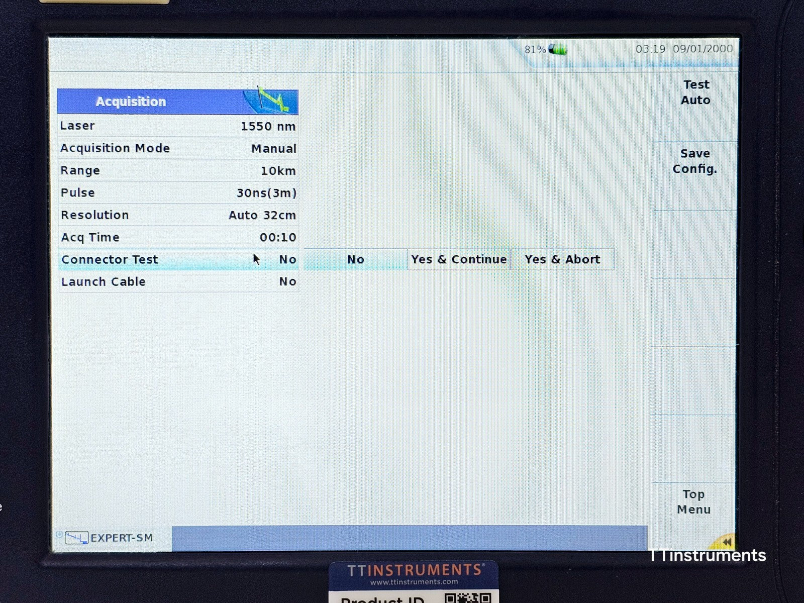 Viavi JDSU MTS 6000A V2 + 8126 B-FCOMP SM OTDR 1310/1550nm 40dB IL ORL Bi-Direct