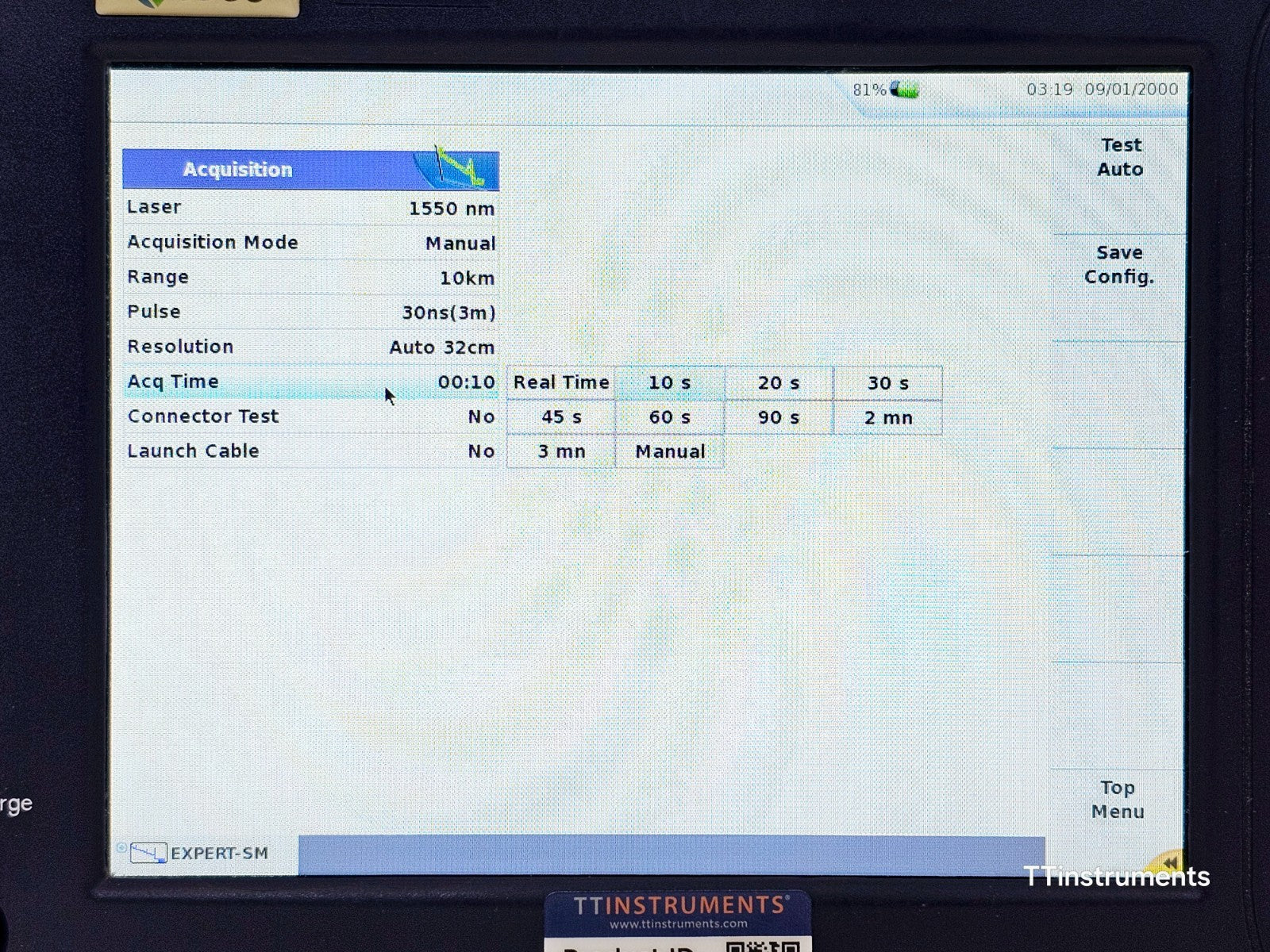 Viavi JDSU MTS 6000A V2 + 8126 B-FCOMP SM OTDR 1310/1550nm 40dB IL ORL Bi-Direct
