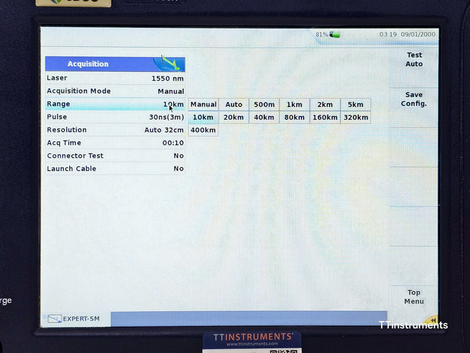 Viavi JDSU MTS 6000A V2 + 8126 B-FCOMP SM OTDR 1310/1550nm 40dB IL ORL Bi-Direct