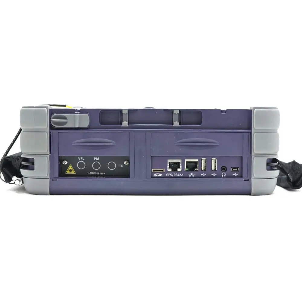 Close-up of Viavi 8126B APC-FC optical connector port
