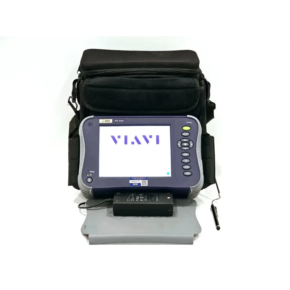 Viavi JDSU MTS 6000A V2 mainframe with 8126 MR OTDR module, front view