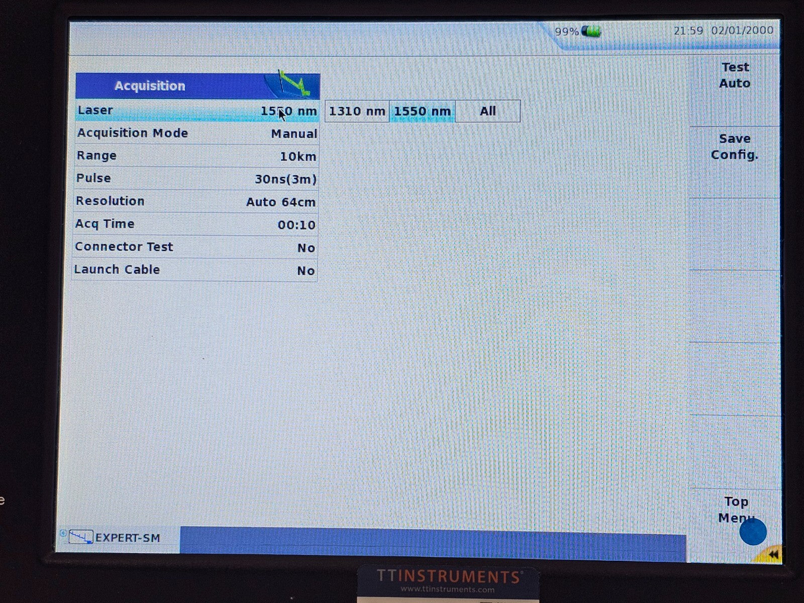 Viavi JDSU MTS 6000A V2 + 8126 MR OTDR 1310/1550 nm SM 40/38 dB MR