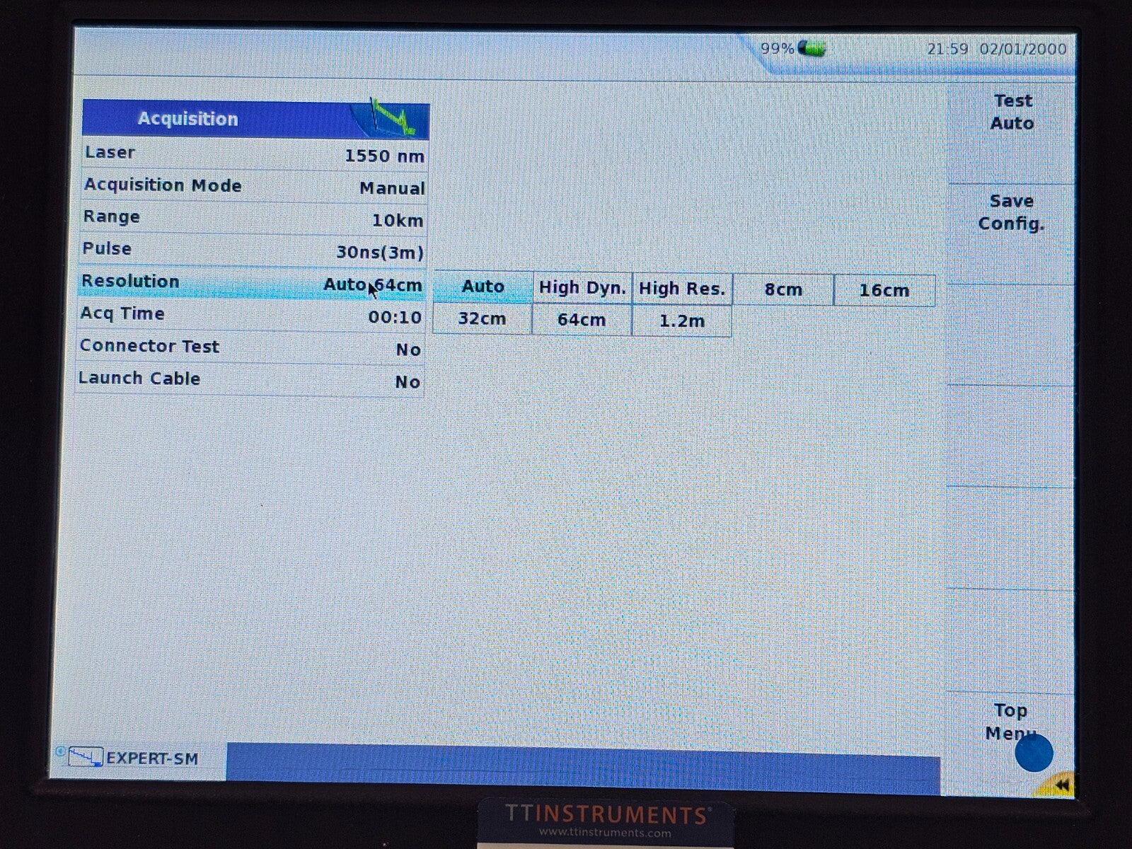 Viavi JDSU MTS 6000A V2 + 8126 MR OTDR 1310/1550 nm SM 40/38 dB MR