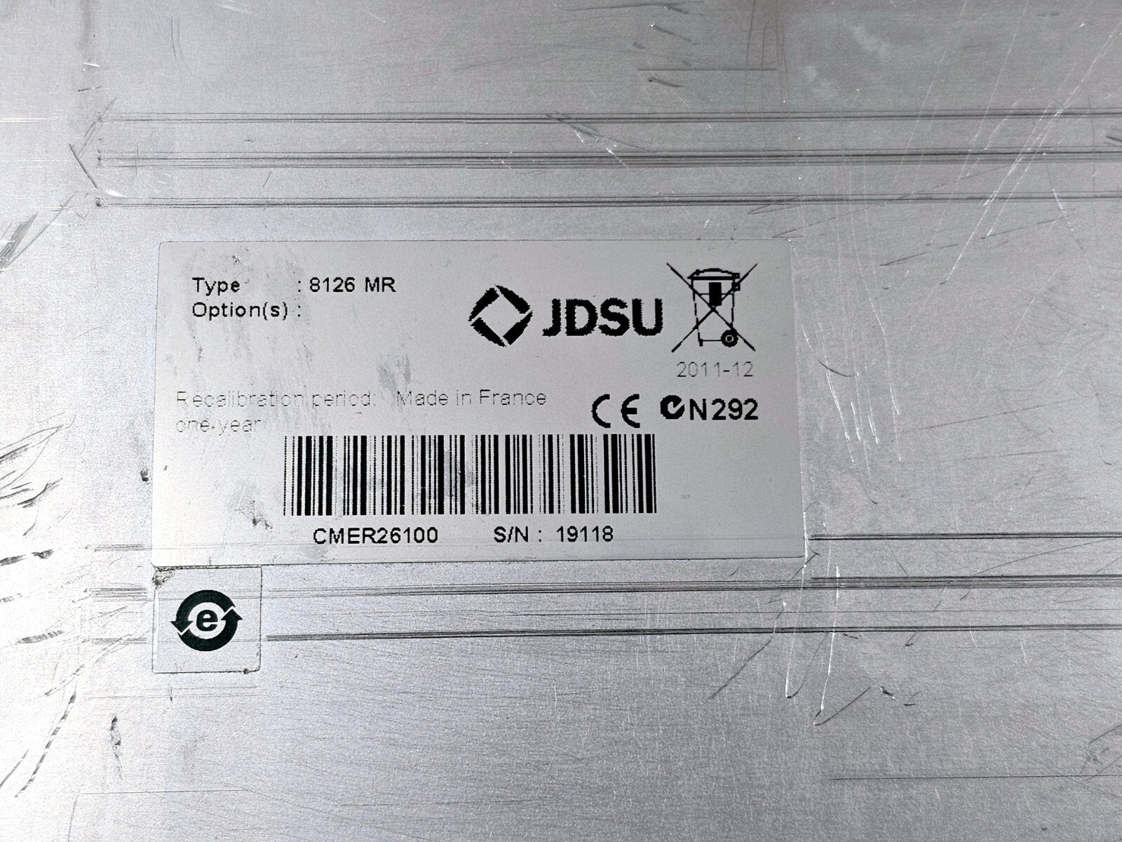 Viavi JDSU MTS 6000A V2 + 8126 MR OTDR 1310/1550 nm SM 40/38 dB MR