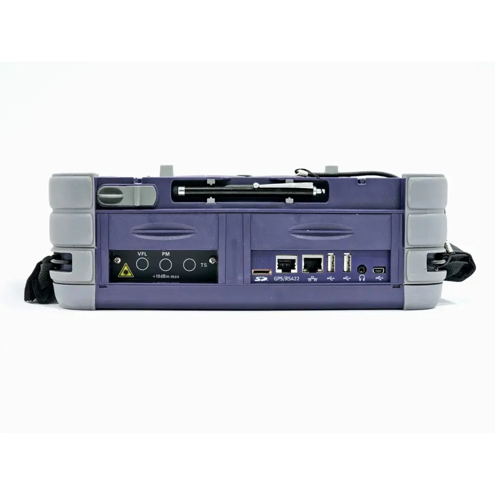 Viavi 8126 MR OTDR module close-up showing 1310/1550 nm optical ports