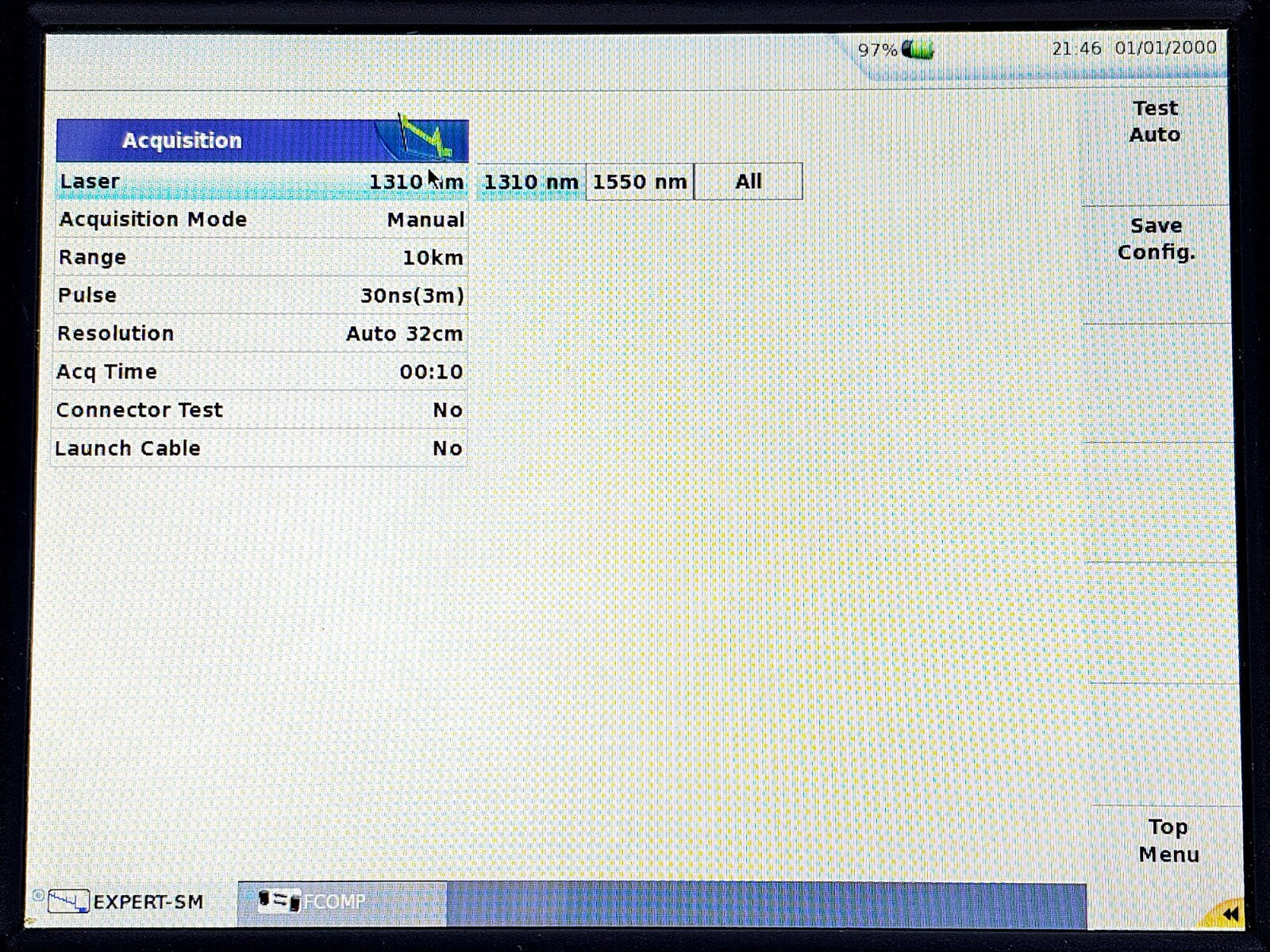 Viavi JDSU MTS 6000A V2 + 8126B SM OTDR 1310/1550nm 40 dB FCOMP IL ORL Bi-Dir