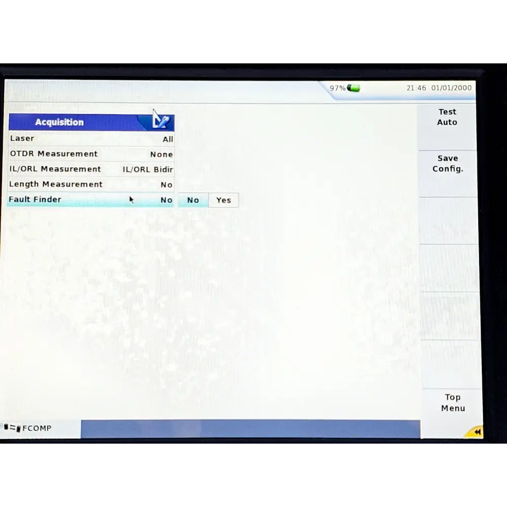 Viavi MTS 6000A V2 with 8126B OTDR module displaying insertion loss IL measurement results