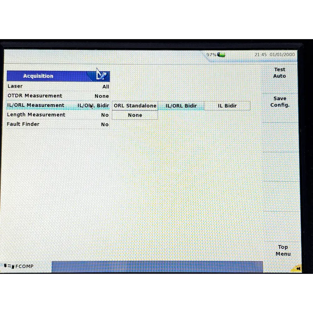 Viavi MTS 6000A V2 portable OTDR system with stylus on flat surface