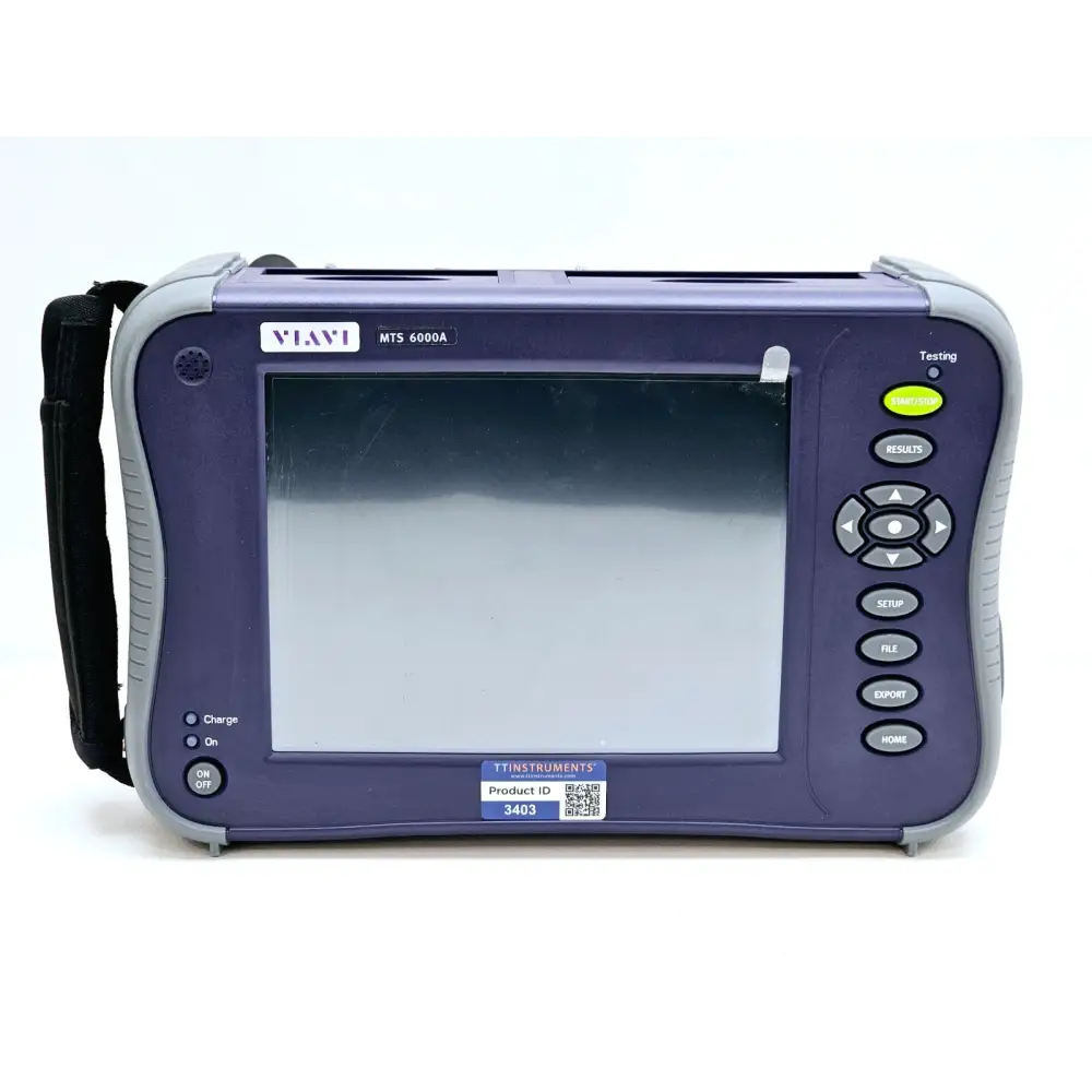 Viavi MTS 6000A V2 portable OTDR unit showing module bay and APC connector port