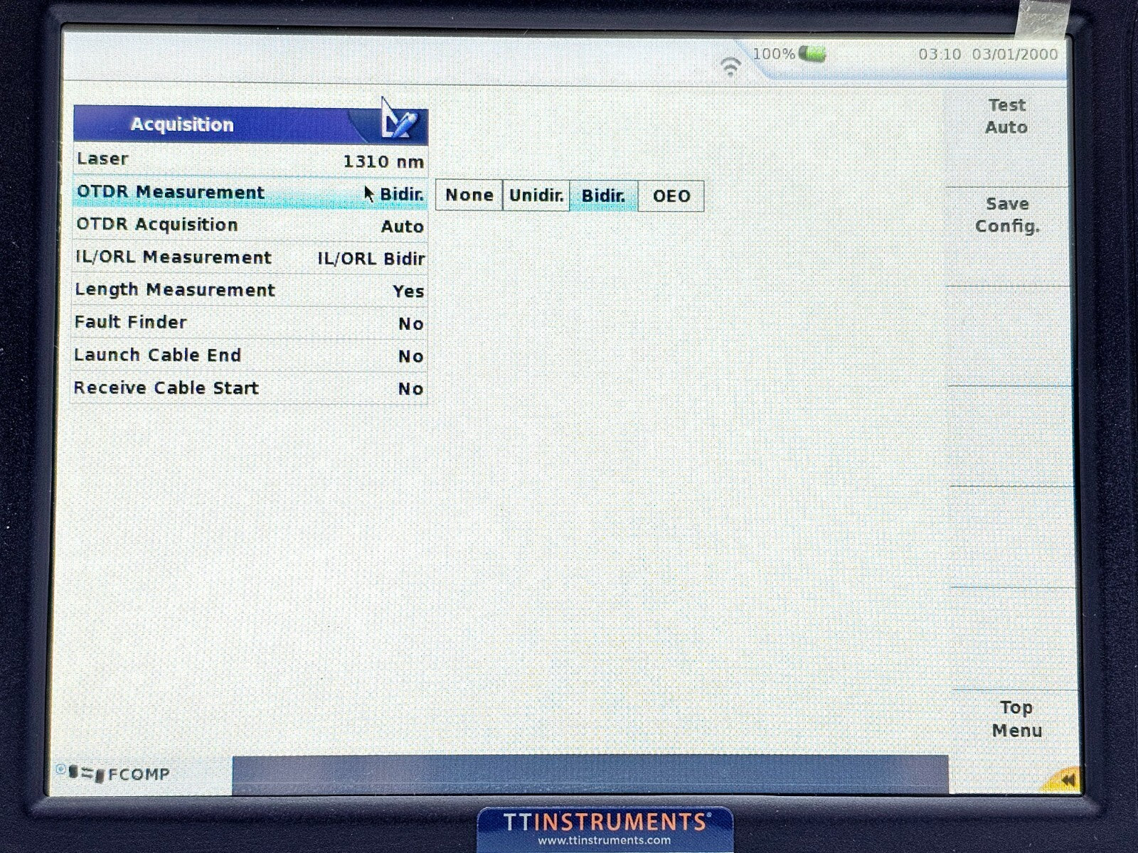 Viavi JDSU MTS 6000A V2 + 8126C SM OTDR 1310/1550nm 47 dB FCOMP IL ORL Bi-Direc