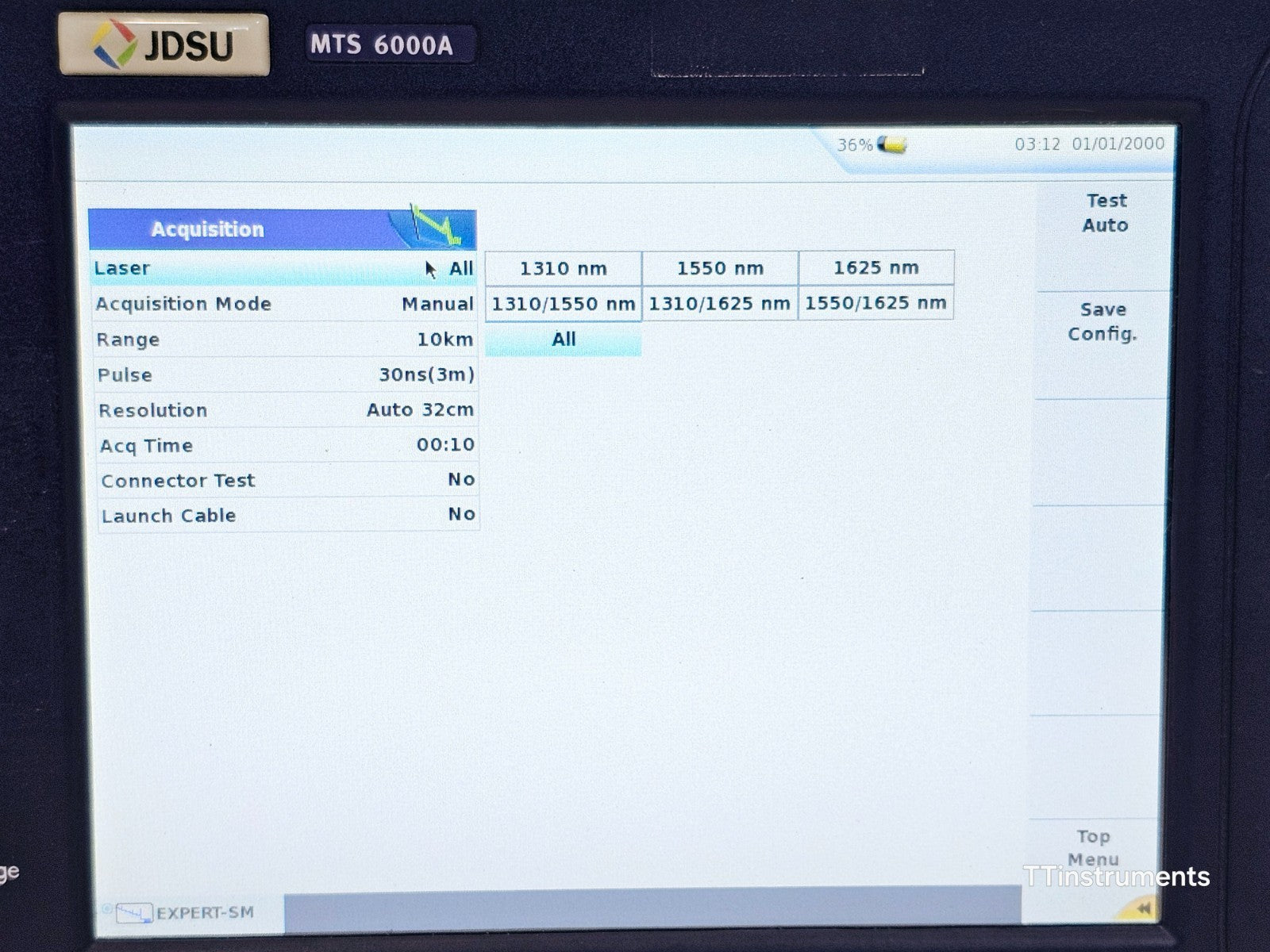 Viavi JDSU MTS 6000A V2 + 8136 B SM OTDR 1310/1550/1625nm