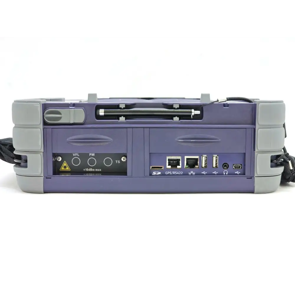 Viavi MTS 6000A V2 rear panel view showing battery compartment and connectors