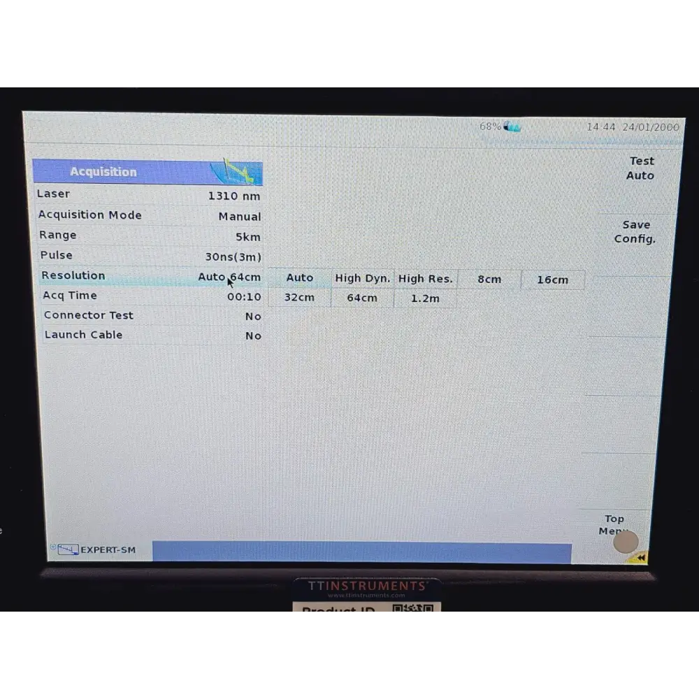 Viavi MTS 6000A V2 OTDR unit showing memory extension slot detail