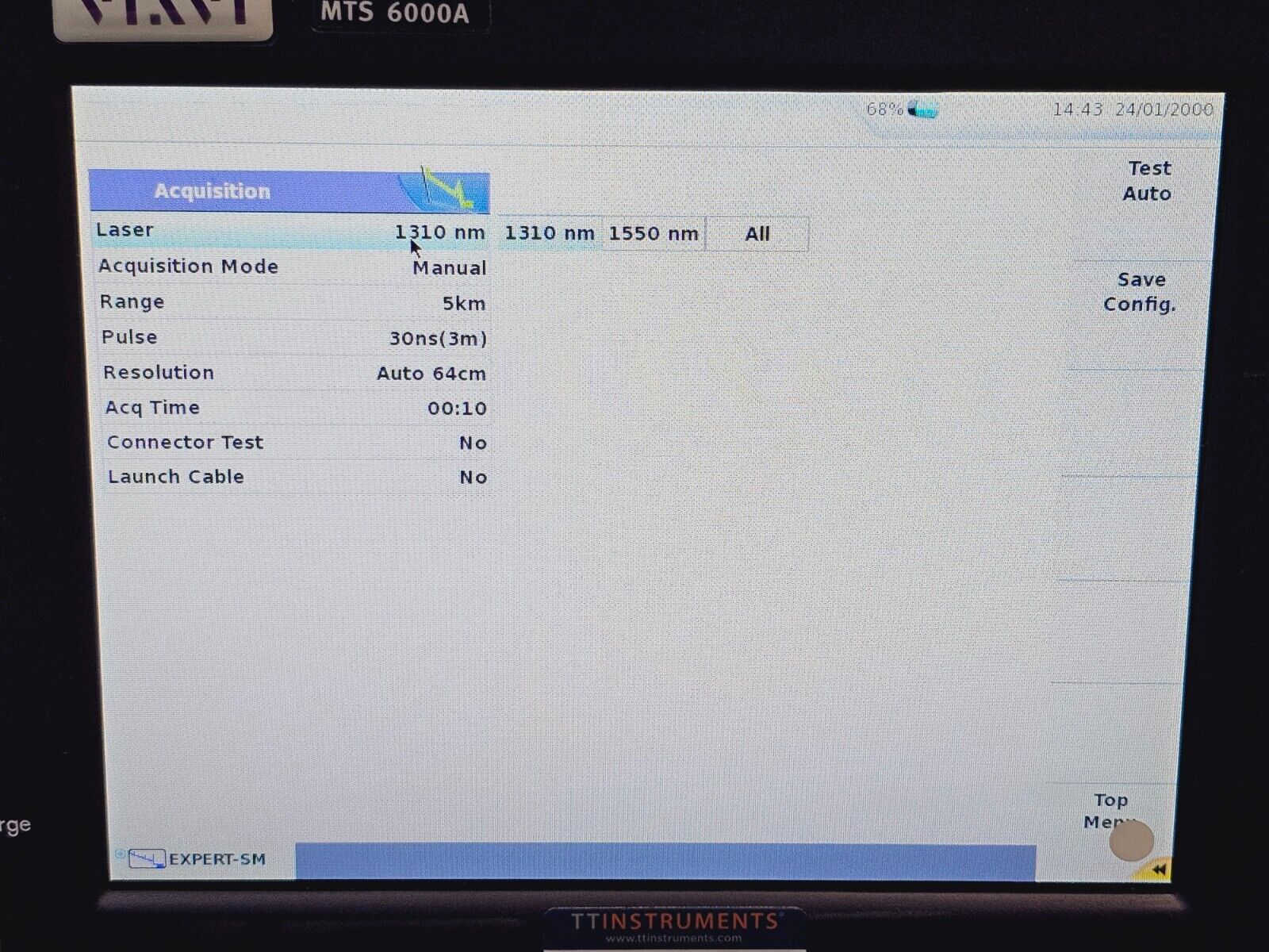 Viavi JDSU MTS 6000A V2 + 8146 SRL QUAD OTDR MM 850/1300 SM 1310/1550 nm PC-SC