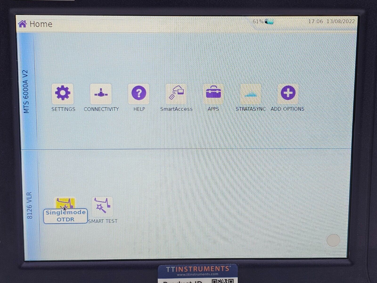 Viavi JDSU MTS 6000A V2 w/ 8126 VLR OTDR 1310/1550 nm 45/43 dB Very Long Range