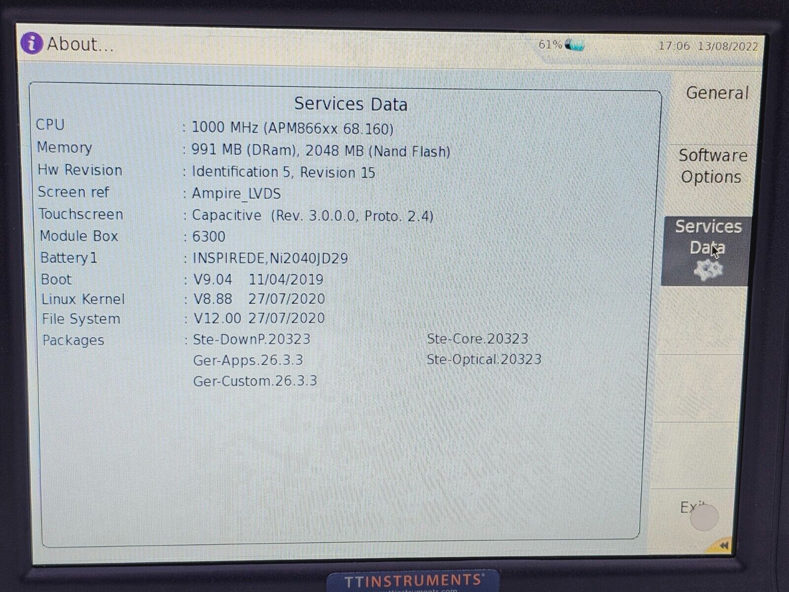 Viavi JDSU MTS 6000A V2 w/ 8126 VLR OTDR 1310/1550 nm 45/43 dB Very Long Range