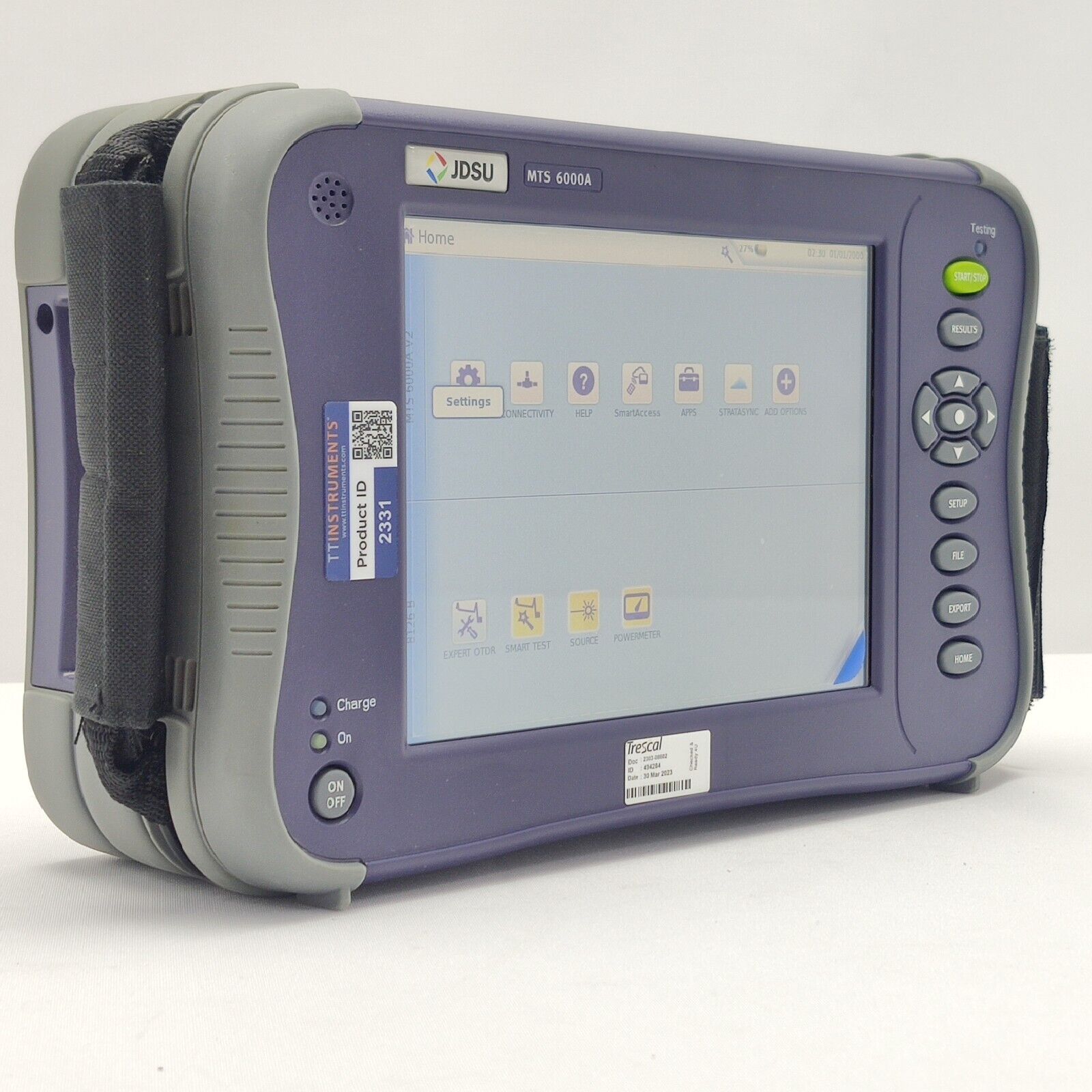 Viavi JDSU MTS 6000A V2 w/ 8126B SM OTDR 1310/1550 nm 41/40 dB E8126B APC 400KM