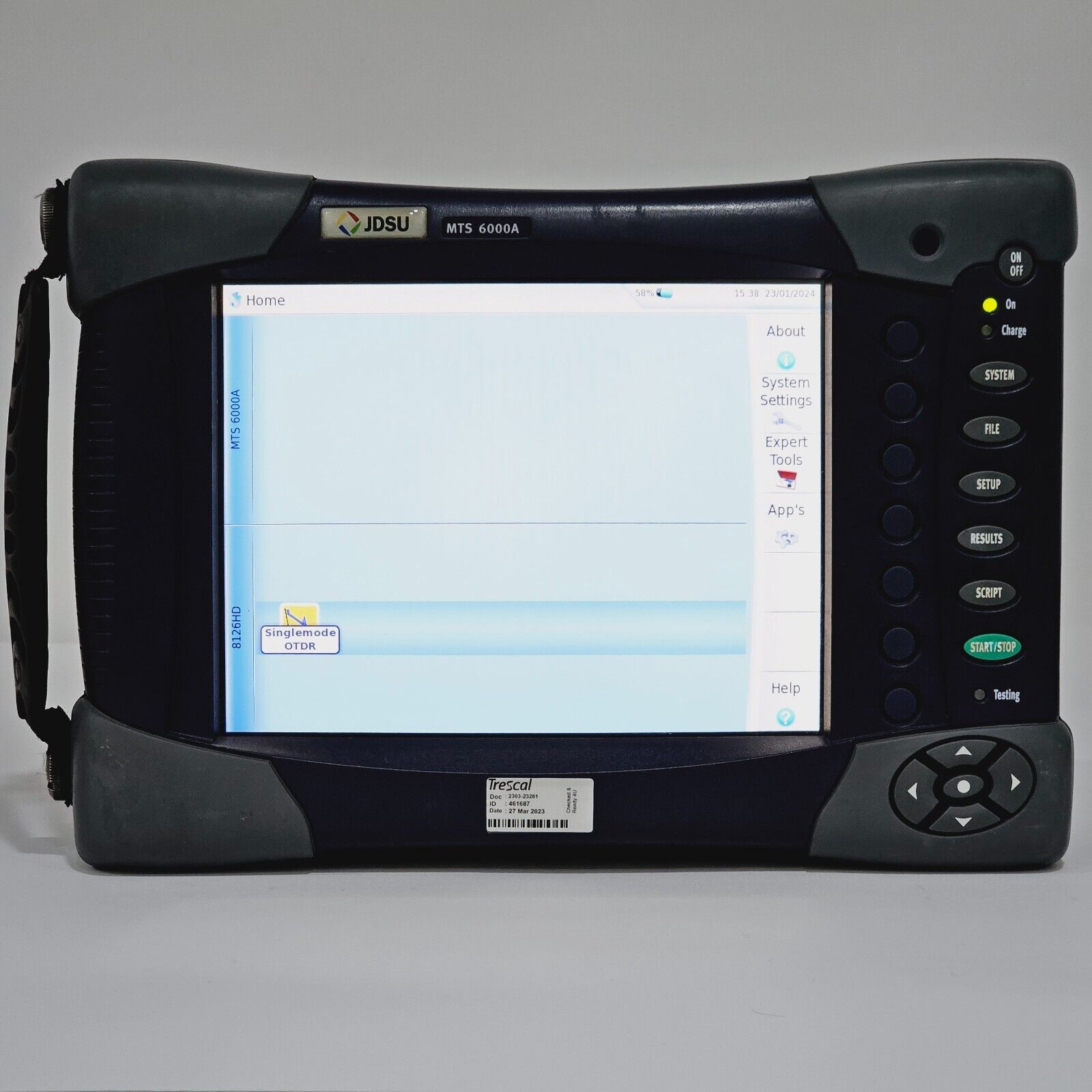 Viavi JDSU MTS 6000A w/ 8126 HD OTDR 1310/1550 nm SM 42/40 dB LR PC 380KM E8126