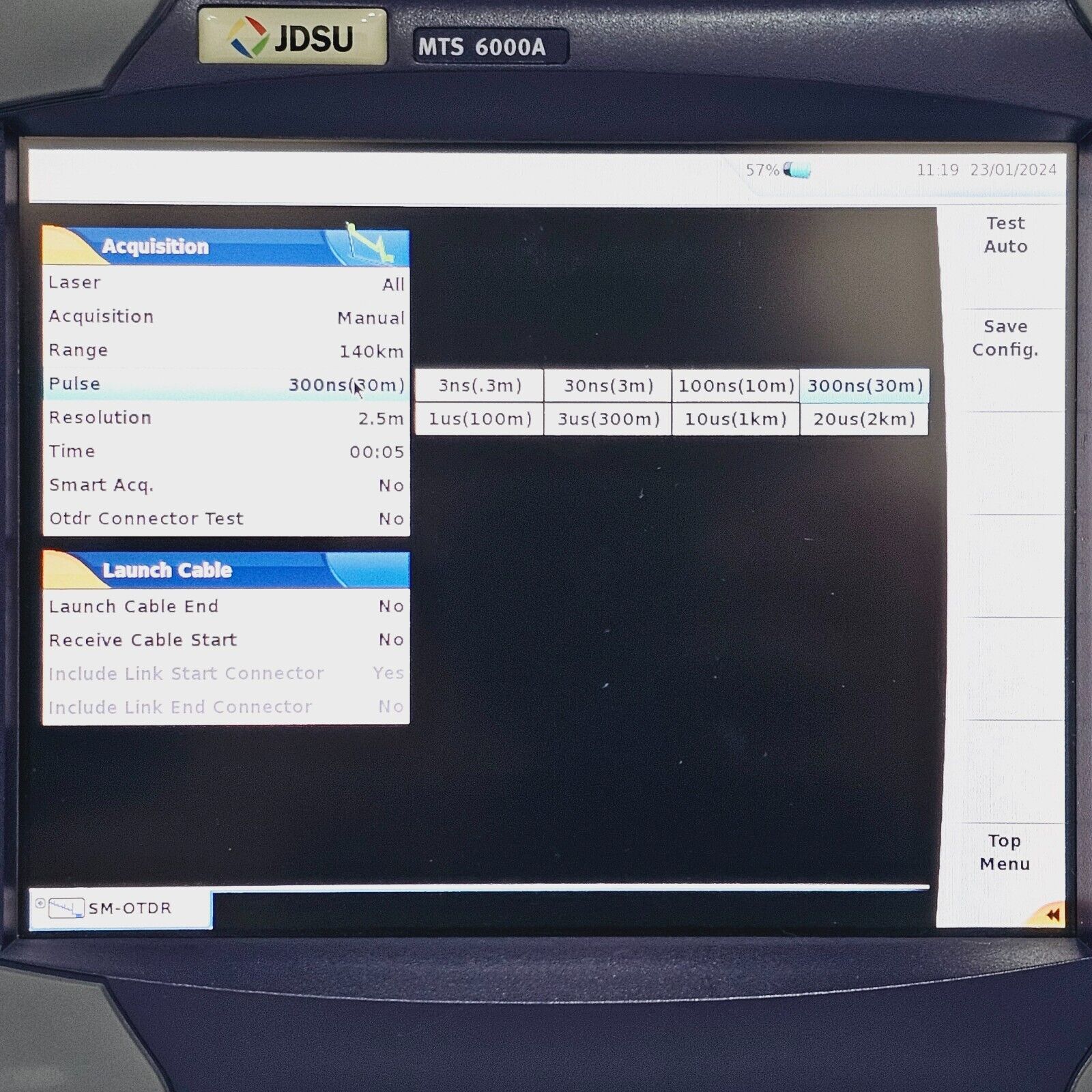 Viavi JDSU MTS 6000A w/ 8138 VLR49 1310/1490/1550 nm SM OTDR VLR 45/42/43 dB APC