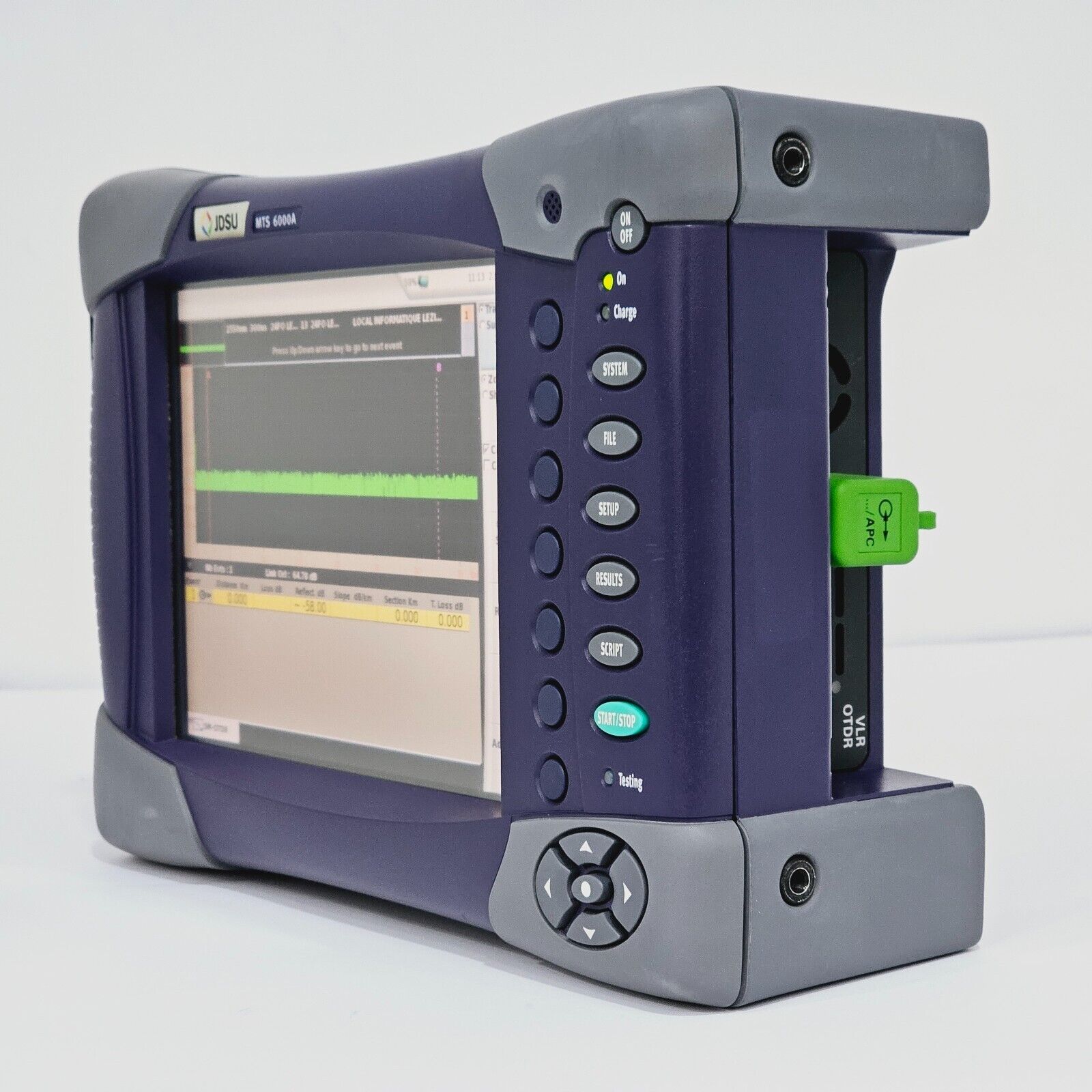 Viavi JDSU MTS 6000A w/ 8138 VLR49 1310/1490/1550 nm SM OTDR VLR 45/42/43 dB APC