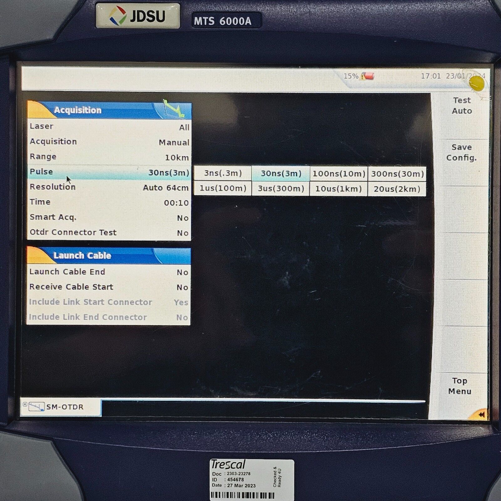 Viavi JDSU MTS 6000A with 8126 OTDR 1310/1550 nm SM 40/38 dB