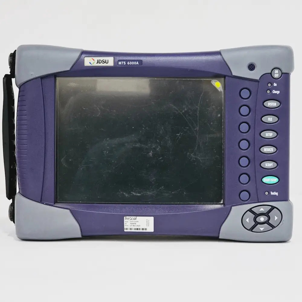 MTS 6000A mainframe display and control panel close-up