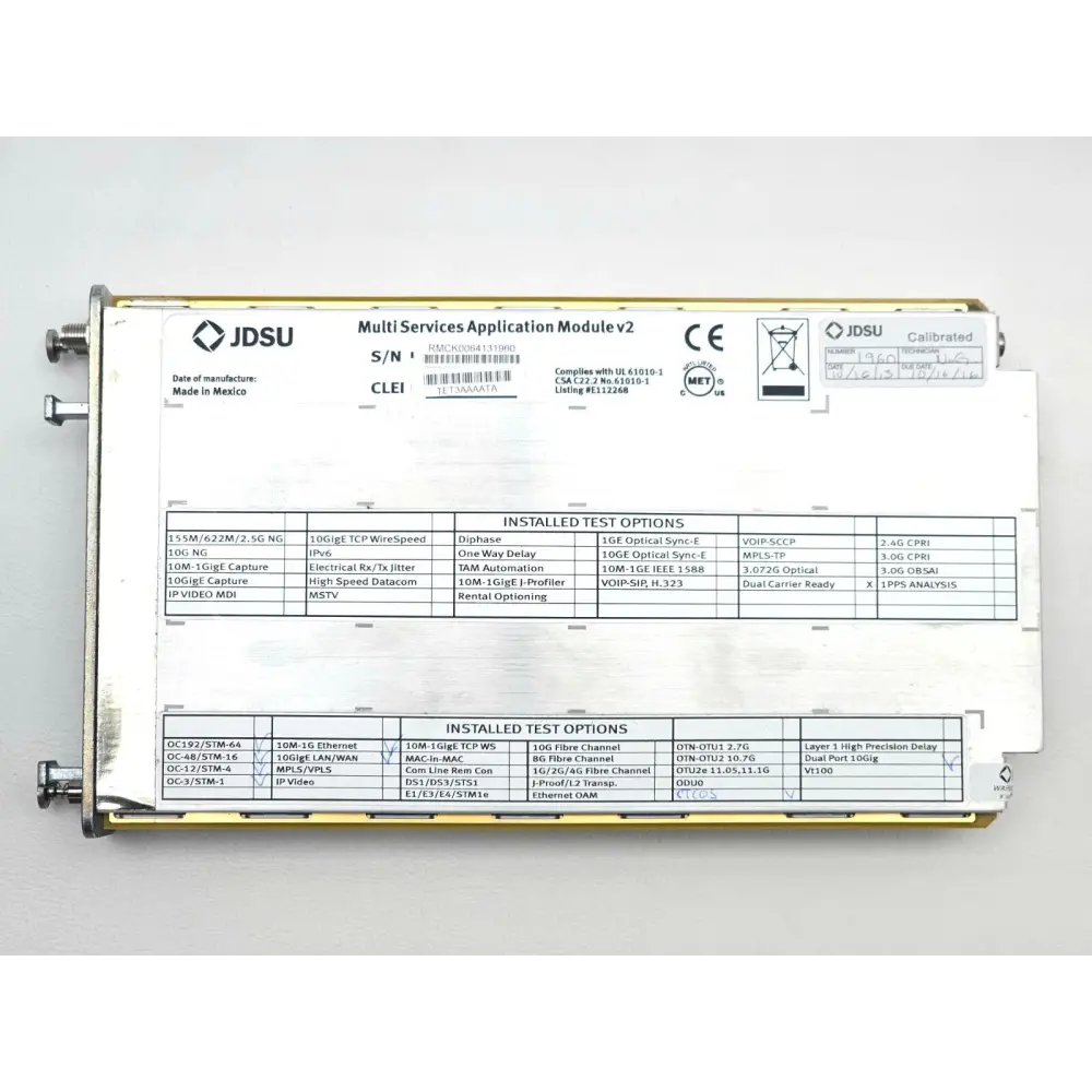 Viavi MTS 6000A multiple streams COS test configuration screen