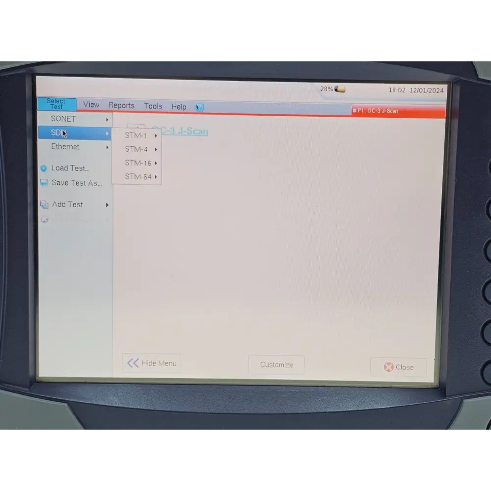 PIMs included with Viavi JDSU MTS 6000A test system