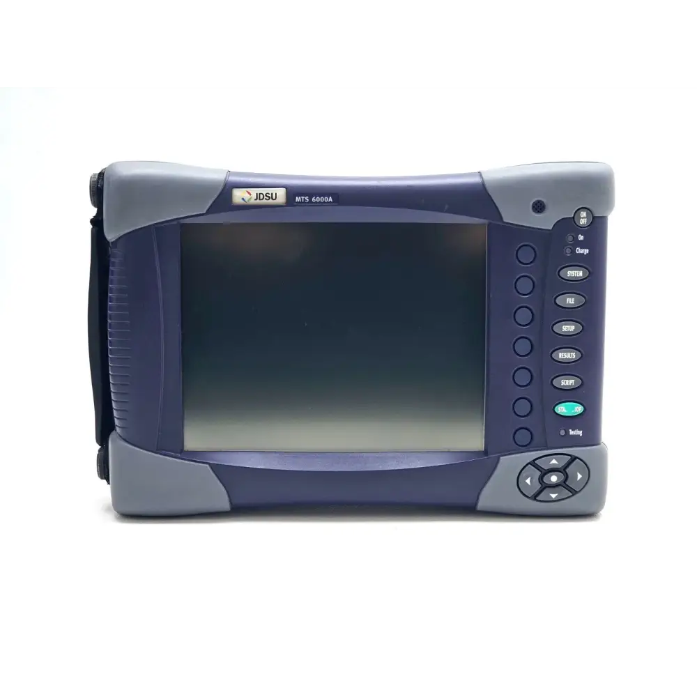 Viavi MTS 6000A portable test mainframe showing touchscreen display