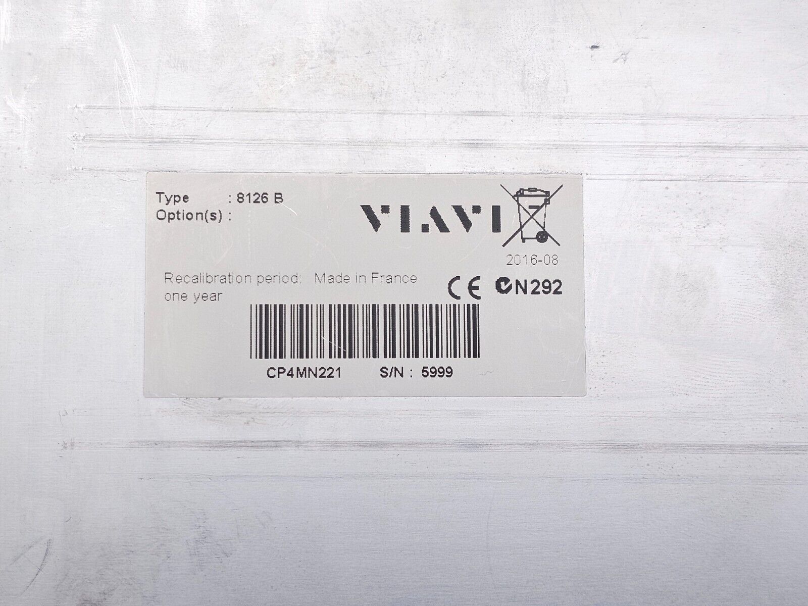 Viavi JDSU MTS 6000AV2 + 8126 B SM OTDR Module 1310/1550nm E8126B APC-FC
